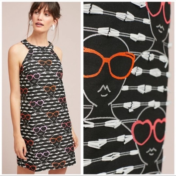 Anthropologie Hutch Stacy Sunglass Shift Dress - Picture 2 of 9